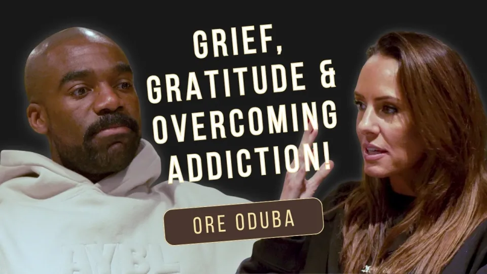 Who is Ore Oduba and how did he overcome grief and addiction